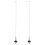 Ceramic Pendant Pull Chain for Fan Light 2 pcs 1