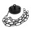 Black Wrought Iron Ceiling Fan Chandelier Pendant 1