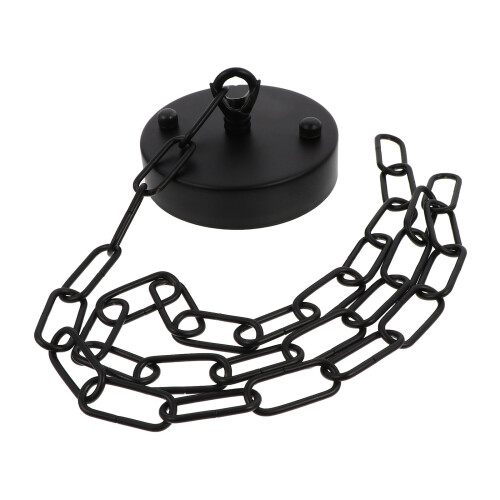 Black Wrought Iron Ceiling Fan Chandelier Pendant
