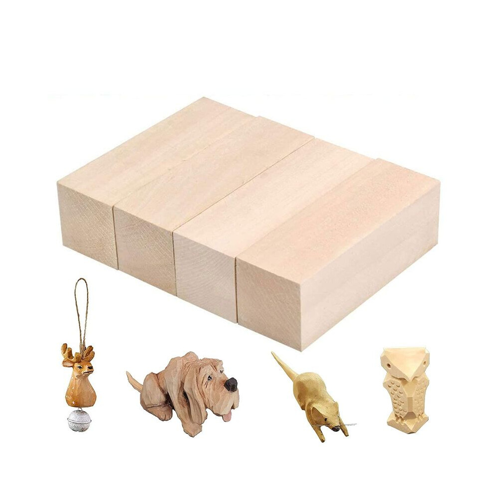 24X Large Carving Wood Blocks Whittling Wood Blocks Basswood Carving Blocks Unfinished Soft Wood Set 4711089213736