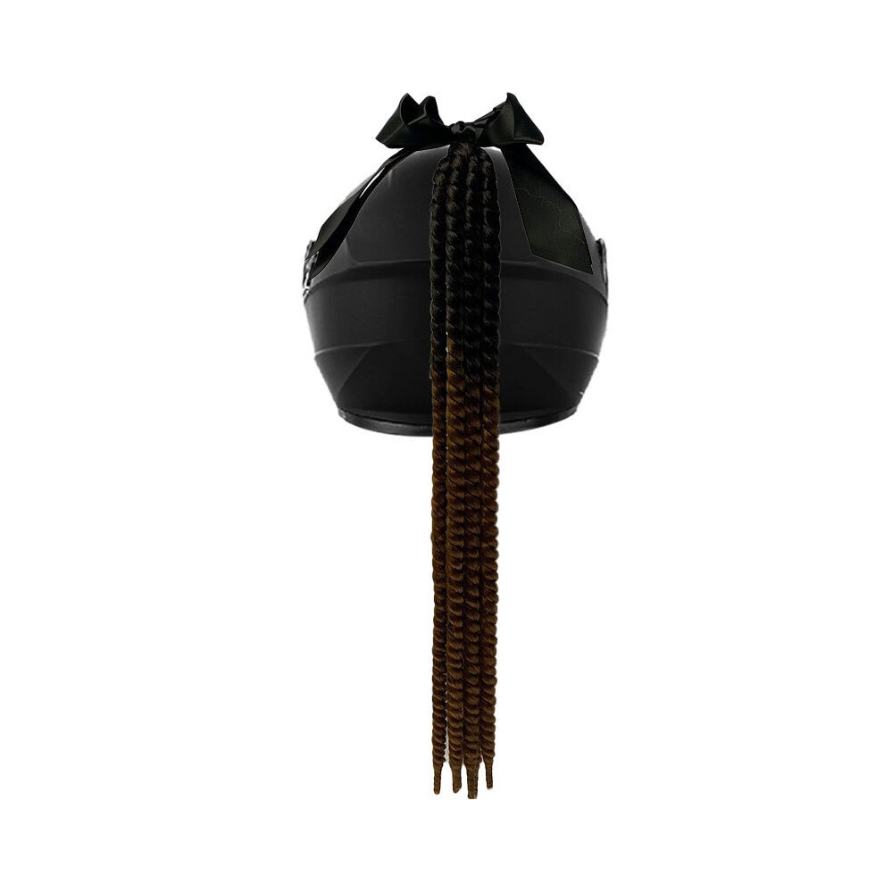 (6) Helmet Decoration Accessories Color Fried Dough Twists Braid Of Wig Detachable Helmet Wig Bow Twist Braid Fashion Wig 6910906950580