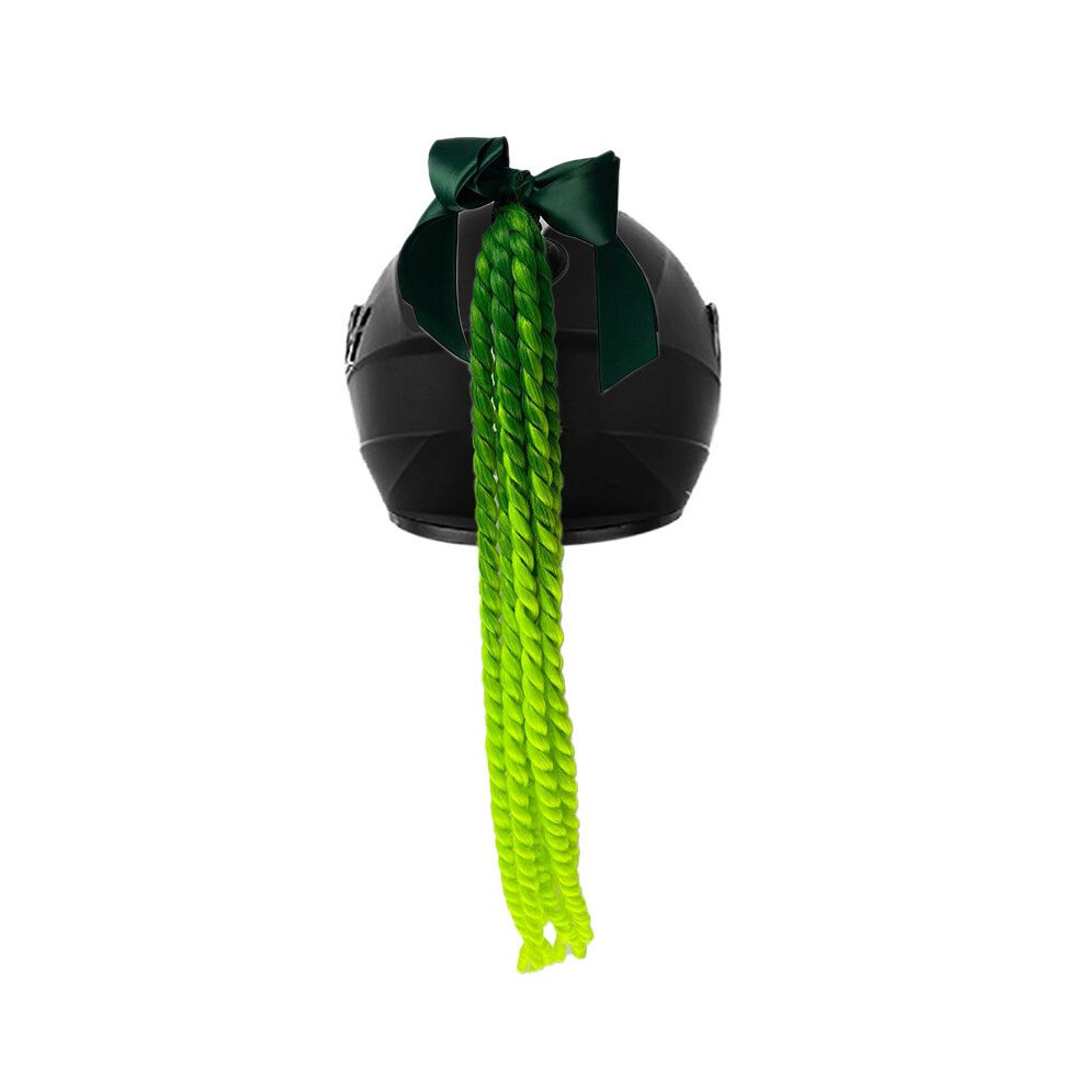 (4) Helmet Decoration Accessories Color Fried Dough Twists Braid Of Wig Detachable Helmet Wig Bow Twist Braid Fashion Wig 6910906950566