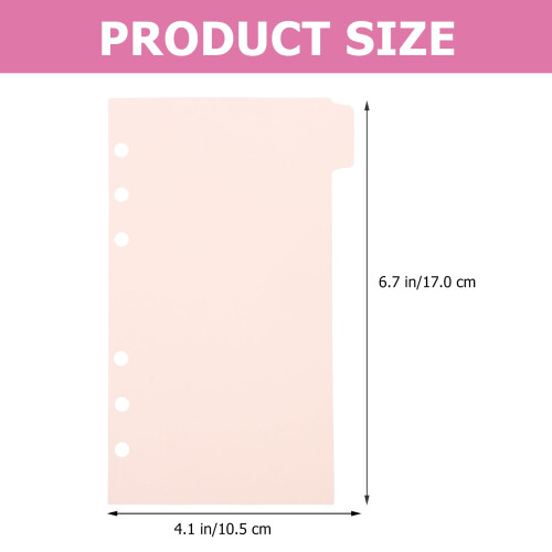 PeggyDoll A6 binder dividers with tabs 6 pcs 2