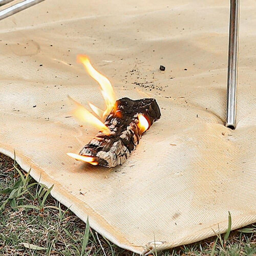 Fiberglass Fire Retardant Blanket 17.7 x 17.7 Inch 1