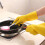 Rubber Dishwashing Gloves Reusable Kitchen Cleaning 6