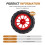 128MM 1/10 RC -Truck Buggy-Pneu Pneu Roue Mousse Inserts 12mm Hex pour /Arrm /Redcat/HSP/HPI/pour / A 6
