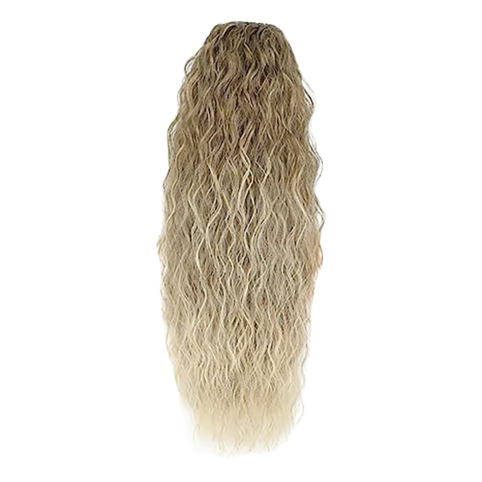 Water Ripple Ponytail Wig Women Lace Front Human Hair