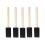 Paint Brush Set 1 Inch Sponge Wood Handle 60PCS 4