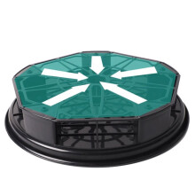360-Degree Rolling Flower Pot Mover with Water Tray and Plant Stand