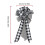 Christmas Tree Topper Bow White Black Buffalo Plaid 1 Pack 6