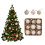 AuroraX Gold Boho Christmas Ornaments Set 9 pcs 8