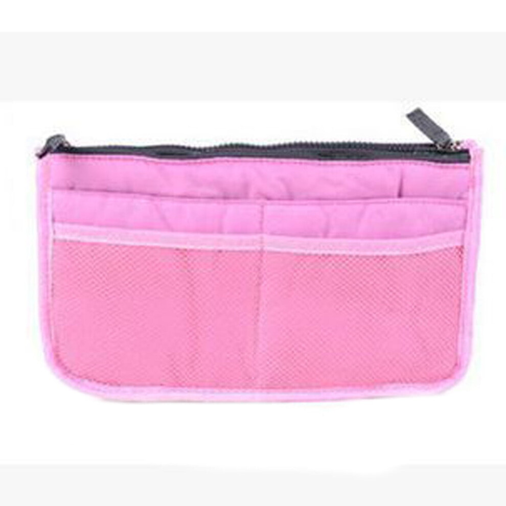 Yakbaofuo storage bag dual zipper cosmetic organizer
