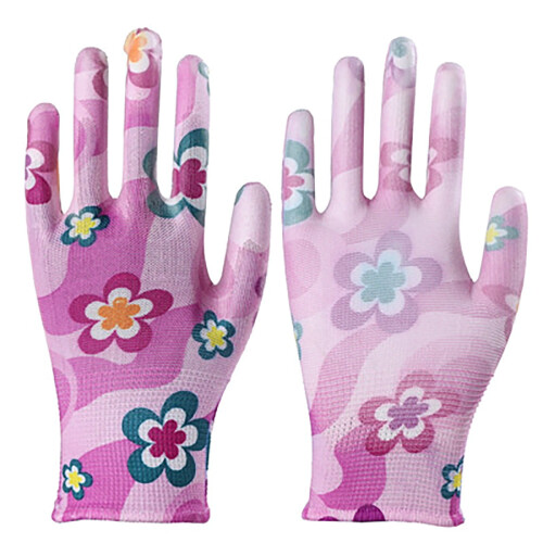 Yakbaofuo summer work gloves nylon PU coated dust proof