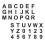 Stencil Paint Set Alphanumeric Hollow-Out Template 2 Sets 8