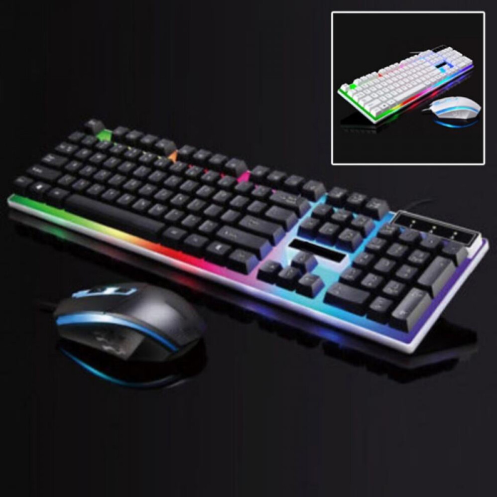 Mechanical Gaming Keyboard And Mouse Combo Black 969218235140