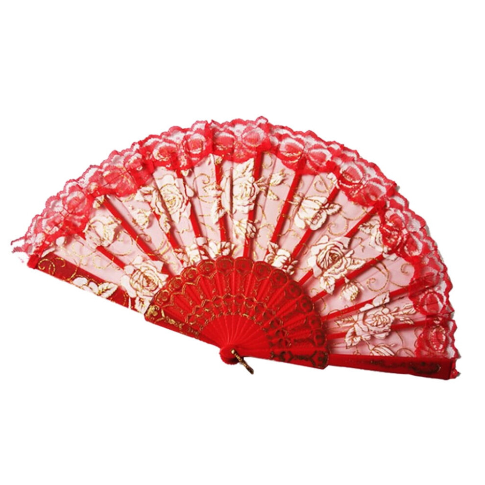 Yakbaofuo Paper Folding Fans Bamboo Handheld Fan Set 969218242940