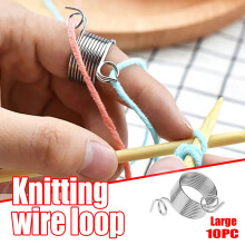Knitting Yarn Guide Ring Thimble Set 10 Pieces
