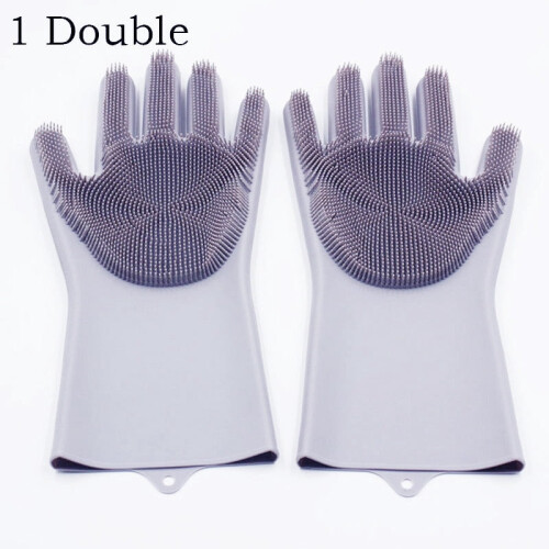Silicone Cleaning Gloves Heat Resistant 1 Pair