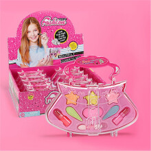 Pretend Makeup Toys for Girls 3D Handbag Set Non-Toxic
