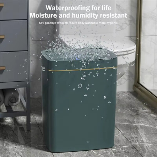 Non-Contact Narrow Type  Sensor Trash Can  Home 15L Battery Model Automatic Bagging Electronic Trash Can 1