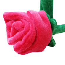Boutons de rideaux en peluche roses artificielles Winysin - Cadeau idéal pour la fête des mères ou la fin des études