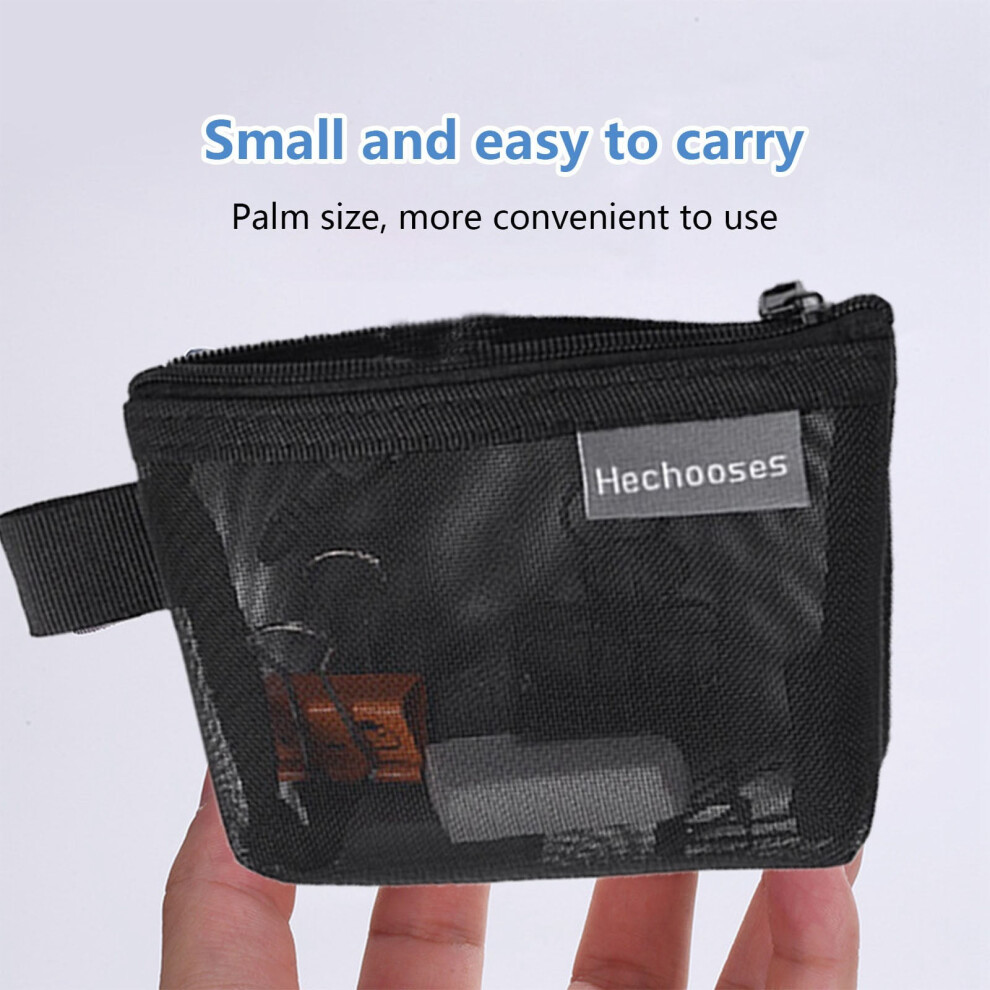 Yakbaofuo mesh storage bag zippered organizer 1 piece