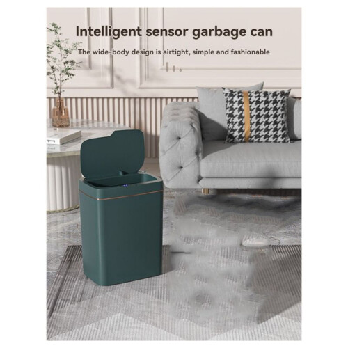 Non-Contact Narrow Type  Sensor Trash Can  Home 15L Battery Model Automatic Bagging Electronic Trash Can 2