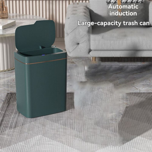 Non-Contact Narrow Type  Sensor Trash Can  Home 15L Battery Model Automatic Bagging Electronic Trash Can
