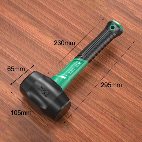 BaoLian Multifunctional Rubber Hammer for Tile Installation, Shockproof, Industrial Grade Type 500 1