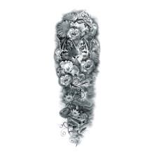 Yakbaofuo men's arm temporary tattoo sticker 3D waterproof