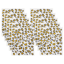 Leopard Tattoo Stickers Removable 10 Sheets 5x6 Inch