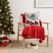 Viflosae Pillow Covers Christmas Embroidery2pcs