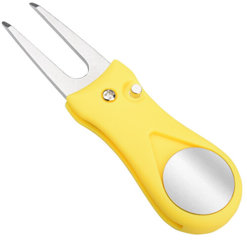 Foldable Golf Tool with Magnetic Ball Marker