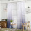 Ombre Chiffon Sheer Curtains Divider Drapes 39.37 x 78.74 3