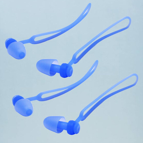 Silicone Swimming Ear Plugs Ergonomic Waterproof 2 Pair 2
