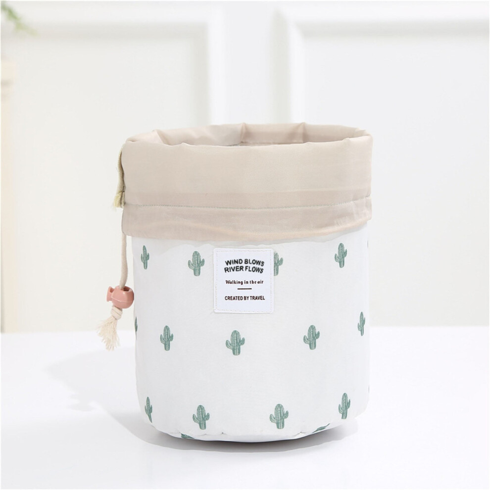 Yakbaofuo cloth cosmetic organizer cylinder drawstring bag