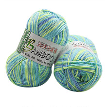 Yakbaofuo Nuevo 100% algodón bambú cálido suave natural para tejer a crochet y tejer prendas de punto 50 g DIY Knitting