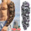 Arm Temporary Tattoo Sticker 3D Waterproof 12pcs 1