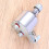 Bike headlight 12V 6W friction dynamo silver 6