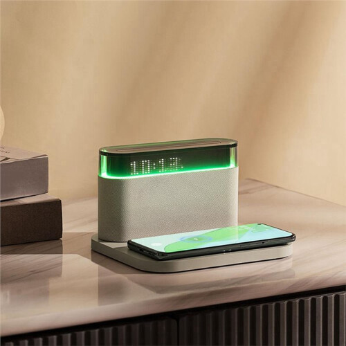 5-in-1  Speaker, Mobile Phone Wireless Charging with Clock Speaker, Innovative Home Bed 2