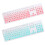 Husă de tastatură din silicon, impermeabilă, cu gradient, mentă 4