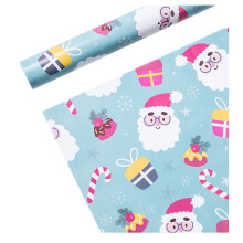 Christmas wrapping paper single-sided 75cm x 50cm 5 pcs