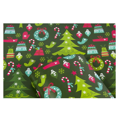 Christmas Wrapping Paper Santa Claus Pattern 1 PC