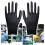 Nitrile Coated Work Gloves Black Size 8/L 12 Pairs 1