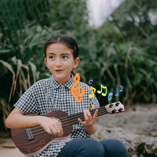 16-Inch Kids Guitar Ukulele 4-String Mini Guitar for 1