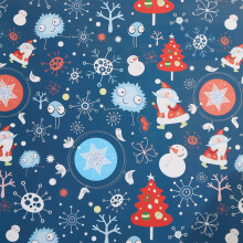Christmas wrapping paper snowflake tree design 1 roll