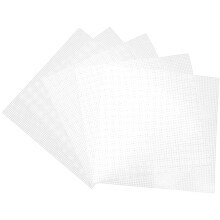 Woven Mesh Sheet Plastic Canvas Craft Supply 5 pcs