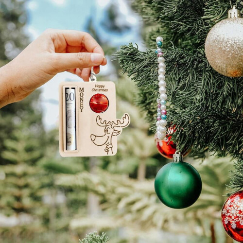 Christmas Gift Card Holder Cartoon Print 1 Pack 1