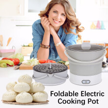 Portable Folding Hot Pot Electric Boiling Pot 1.5L