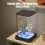 Mini aquarium with LED lighting and self-cleaning function 7
